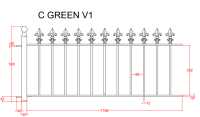 Order For C Green - 2 x railing panels